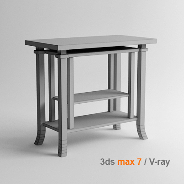 3d design coonley end table model - Coonley Nesting End Table by lajhar
